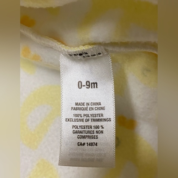 Carter’s Gender Neutral Unisex Fleece Sleep Sack, size 0-9 months. - Picture 5 of 7